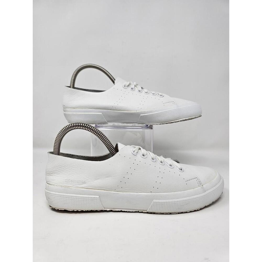 Supergra Sport White Leather Sneakers